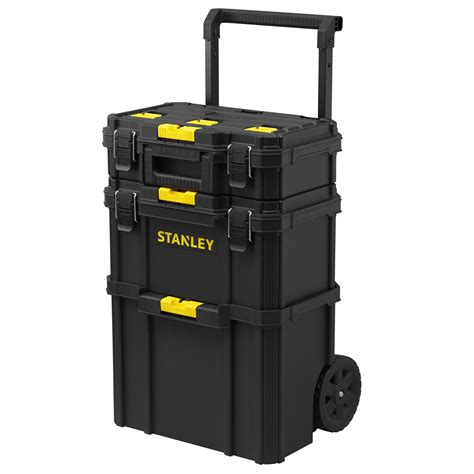 stanley metal tool box 3 in 1|stanley rolling tool box metal.